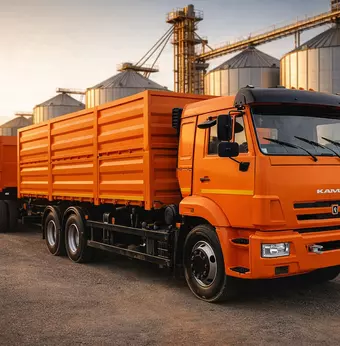Камаз 65115 с прицепом